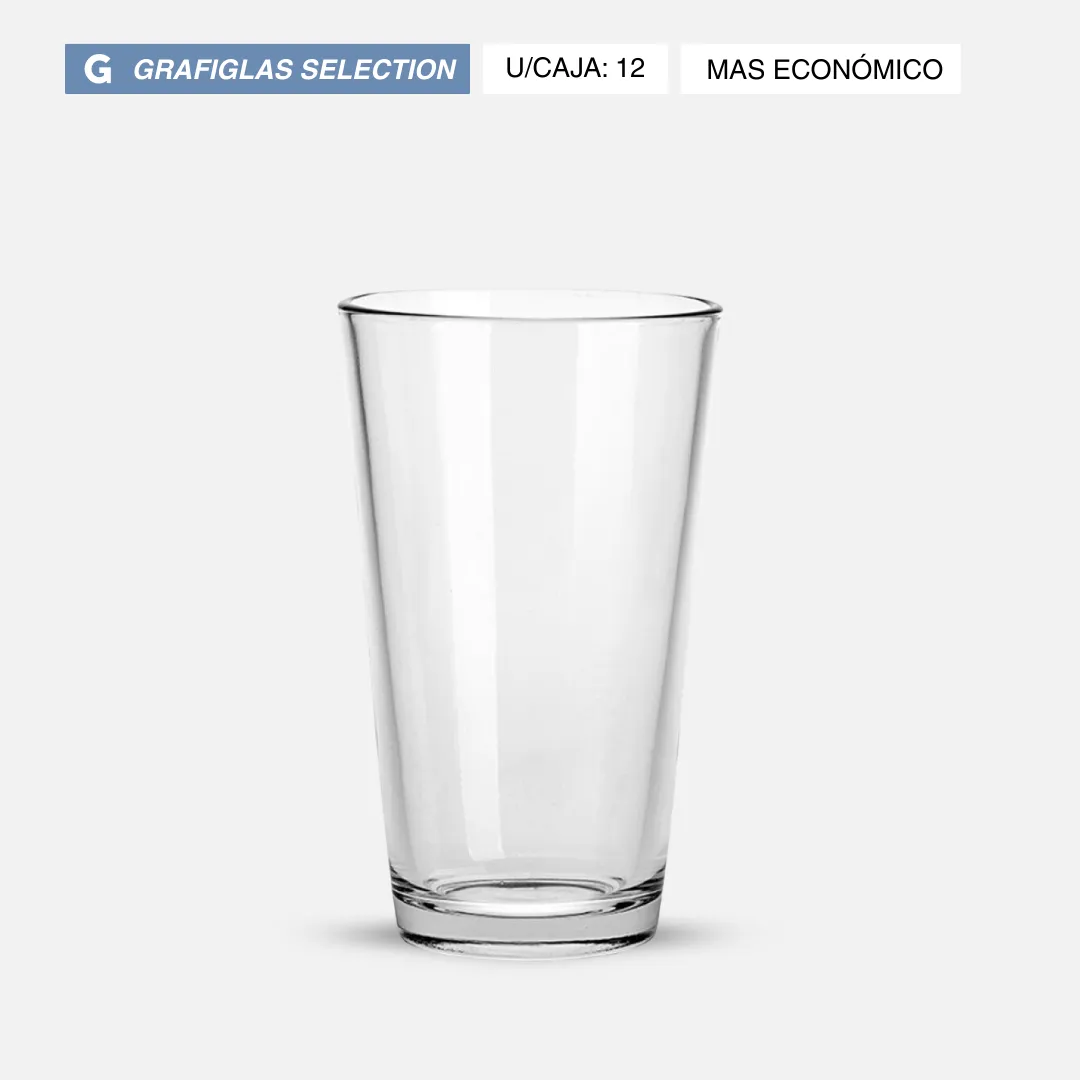 Vaso Cerveza Cónico - Grafiglas Selection