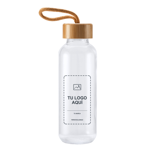 Botella de cristal Trilby personalizada