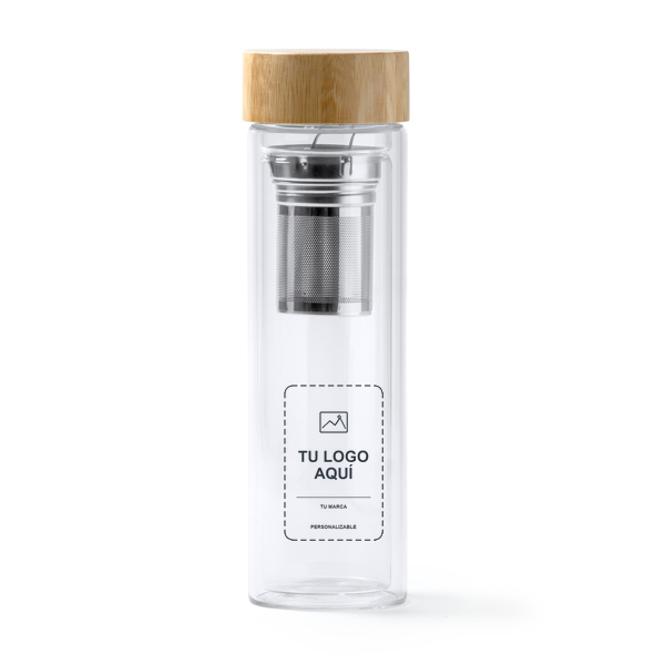 Botella de cristal Saoko personalizada