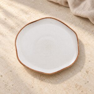 Bodegón de Plato de postre Artisan Beige 21,7 cm
